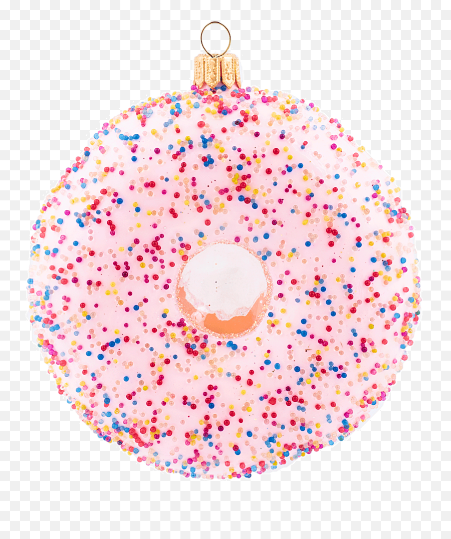 Donut Pink Frosting And Sprinkles Emoji,Bavarian Emoticons