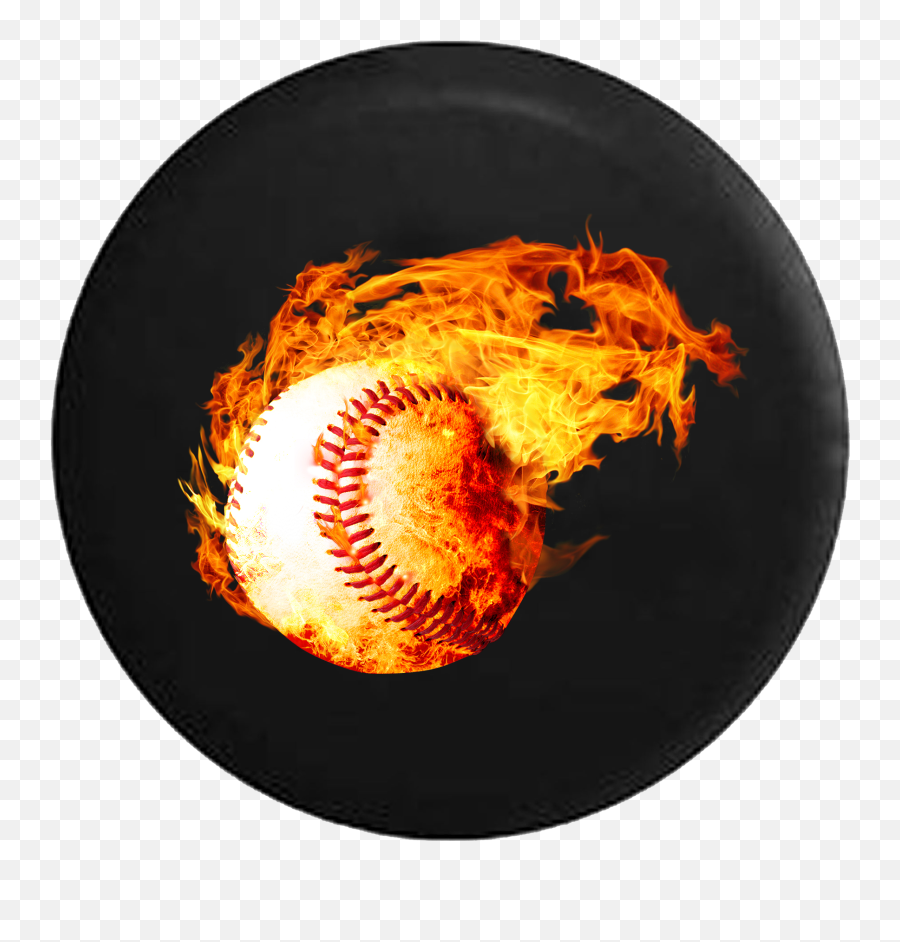 Download Hd Glowing Flames With Fire Softball Baseball Rv Emoji,Pictures Of Sofball Emojis