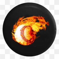 Download Hd Glowing Flames With Fire Softball Baseball Rv Emoji,Pictures Of Sofball Emojis