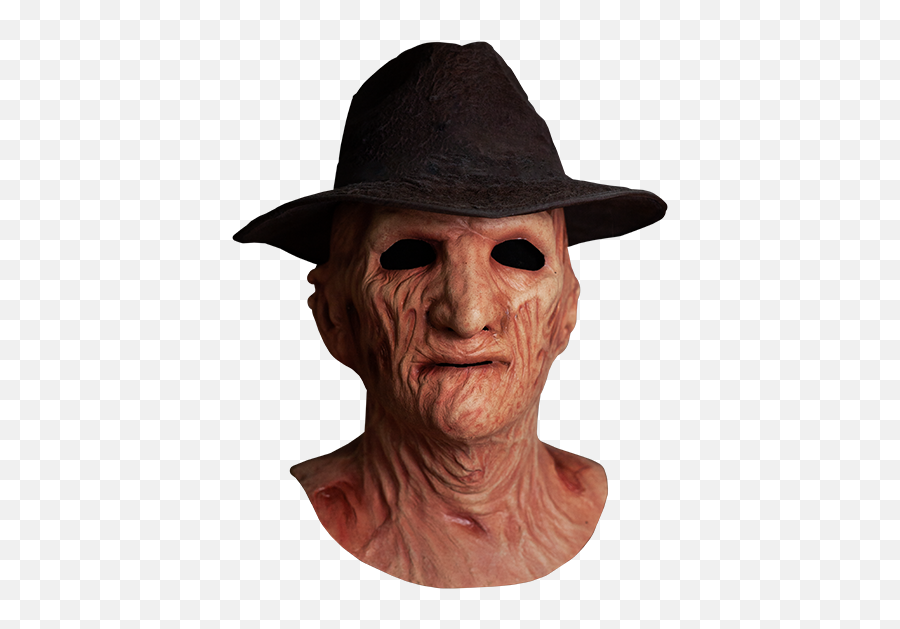 Deluxe Freddy Krueger Mask With Fedora - Trick Or Treat Studios Freddy Krueger Mask Emoji,Freddy Krueger Emoji