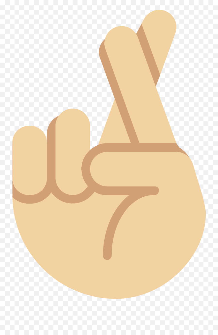 Crossed Fingers Emoji Clipart - Tranka Pro Mal Simbolo,Fingers Crossed Emoji Android