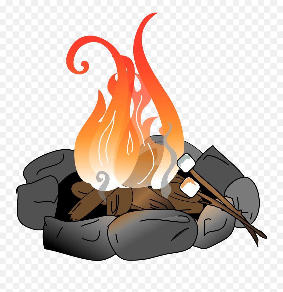 Fire Clipart Fire Pit - Fire Pit Clipart Emoji,Campfire Emoji Iphone