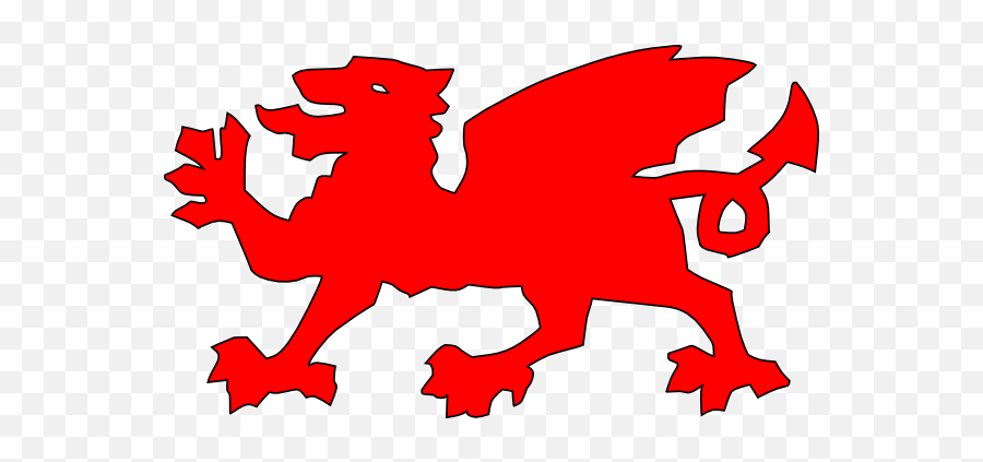 Welsh Dragon Flag Colouring Page - Welsh Flag For Kids Emoji,Welsh Dragon Emoji