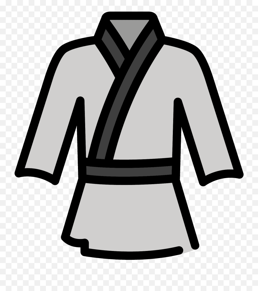 Martial Arts Uniform Emoji Clipart - Kimono Emoji Judo,Bjj Emoji
