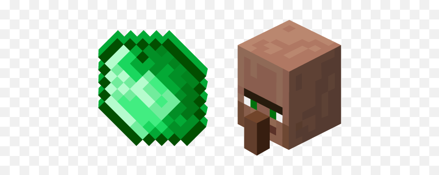 Minecraft Green Villager - Minecraft Emerald Emoji,Minecraft Villager Emotions
