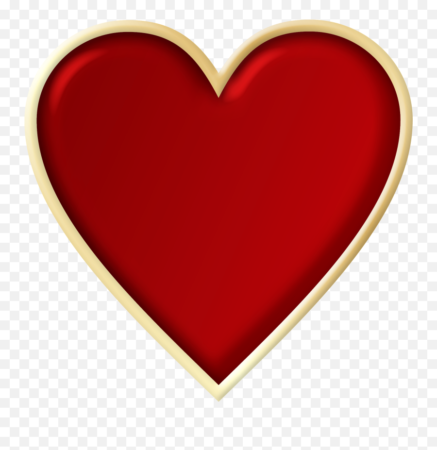 Library Of Yarn Heart Clip Art Black - Red Cartoon Heart Transparent Background Emoji,Emoji Coeur Rouge