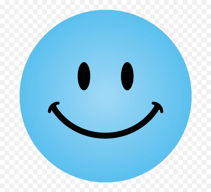 Smiley Arbejdsmiljø Smileyer Til Download Meaning - Transparent Background Blue Smiley Face Emoji,Emoticon Or Emoji For Karate Chop
