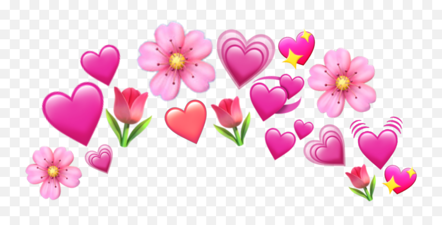 The Most Edited - Love Flower Crown Sticker Emoji,Flower Crown Text Emoticon