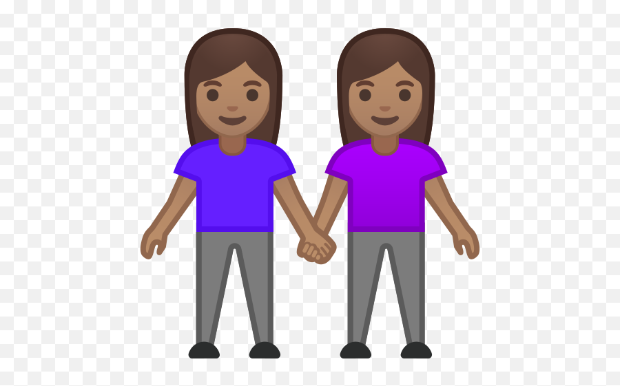 Medium Skin Tone Emoji - Transparent Couple Emoji,Emojis De Amigas