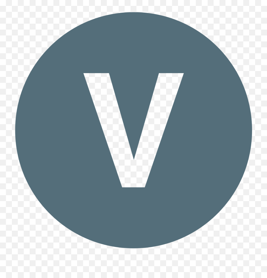 Fileeo Circle Blue - Grey Lettervsvg Wikimedia Commons Circle Red Letter V Emoji,I In A Circle Emoji