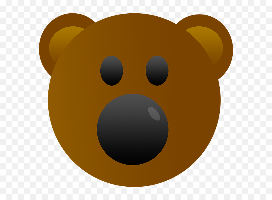 Bear Emoji Cute - Gambar Kepala Beruang Kartun Lucu,Bear Emoji