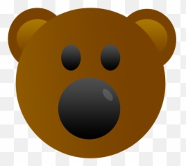 Bear Emoji Cute - Gambar Kepala Beruang Kartun Lucu,Bear Emoji