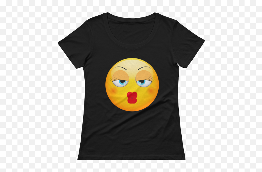 Baby Kiss Emoji Scoopneck T - Happy,Emoji Joggers For Girls