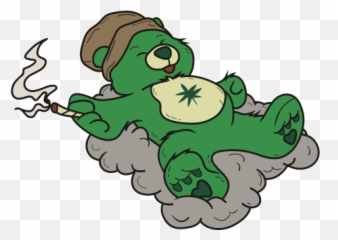 Dont Care Bear Smoking Weed Svg - Fictional Character Emoji,Weed Emoticon Reggae Transparent