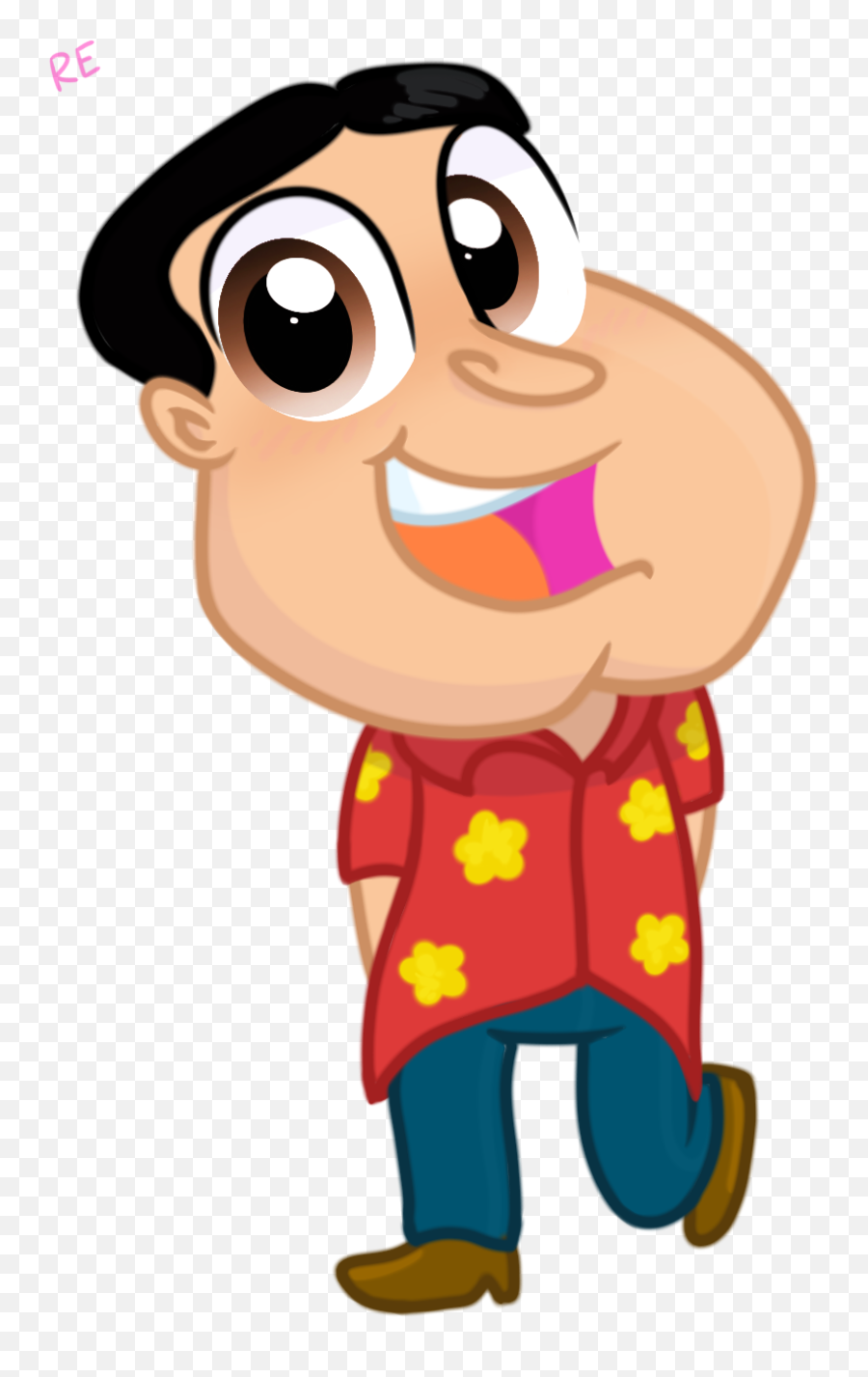 Family Guy Glenn Quagmire Chibi By Rainboweeveede On Newgrounds - Family Guy Characters Chibi Emoji,El Chavo Emoji