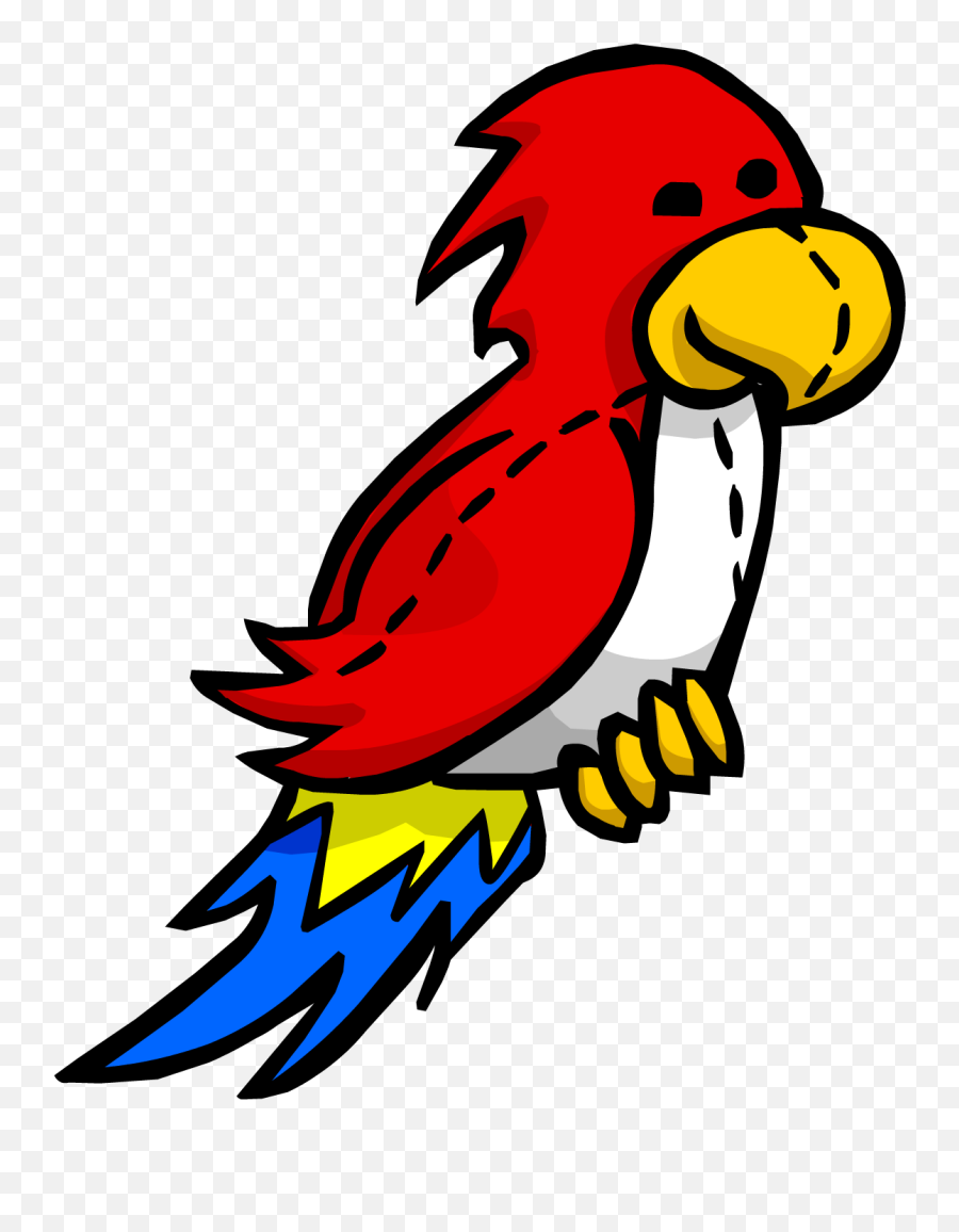 Parrot Clipart Shoulder Cartoon - Club Penguin Rare Items Emoji,Parrot Emoji