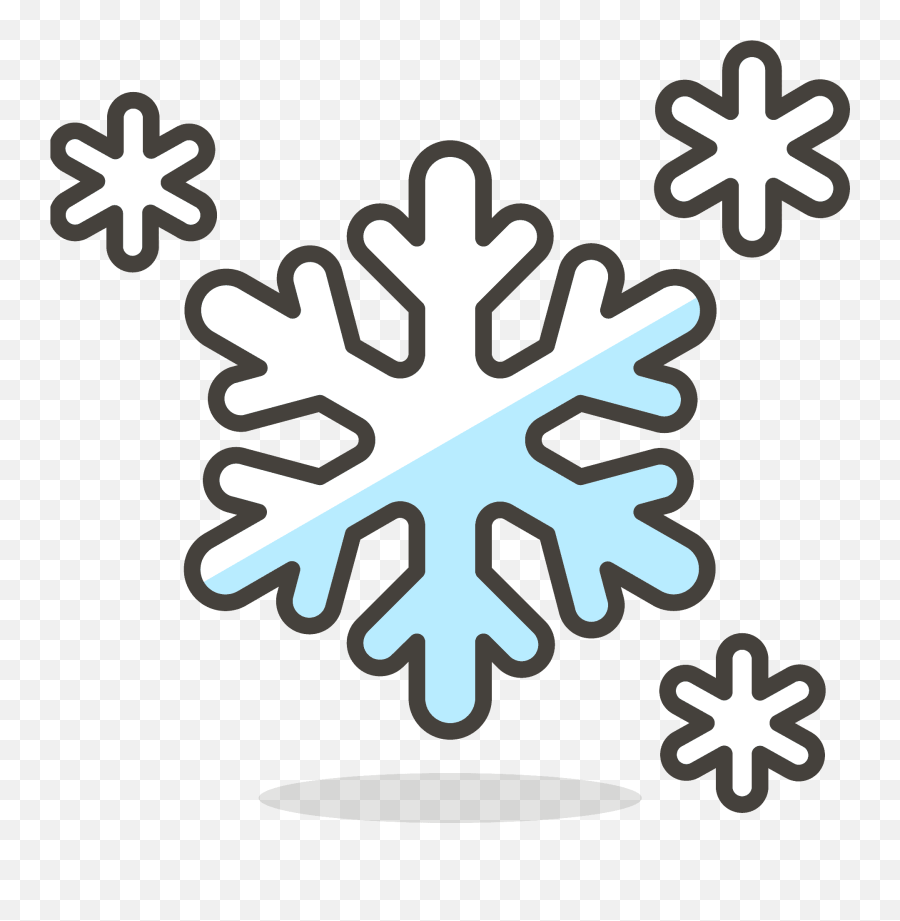 Snowflake Emoji Clipart Free Download Transparent Png - Many Lines Of Symmetry Does A Snowflake Have,Chill Emoji
