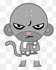Shadowmonkey Blank Template - Buddhist Monkey Happy Tree Friends Emoji,Oc Emotion Meme Dev