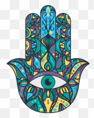 Red Mandala Eye Emoji Wall Decal - Mandala Mano De Fatima,Alien Emoji Shirts
