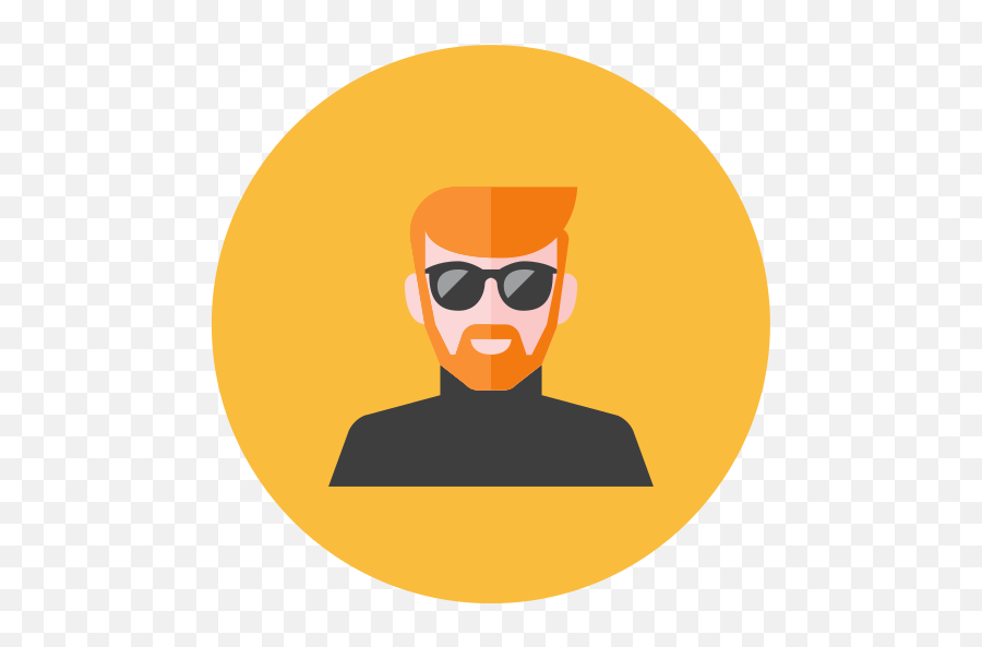 Man People Person Avatar Glasses Beard Redhead Free Emoji,Sunglasses Man Emoticon