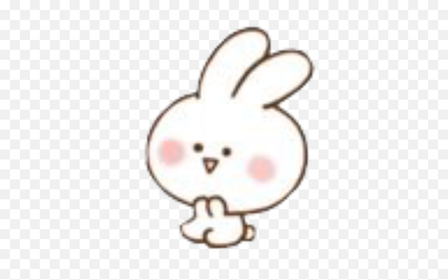 Bunny Softbunny Cute Edit Soft Softbot Sticker By Lua Emoji,Add Bunny Emoticon To Facebook Post