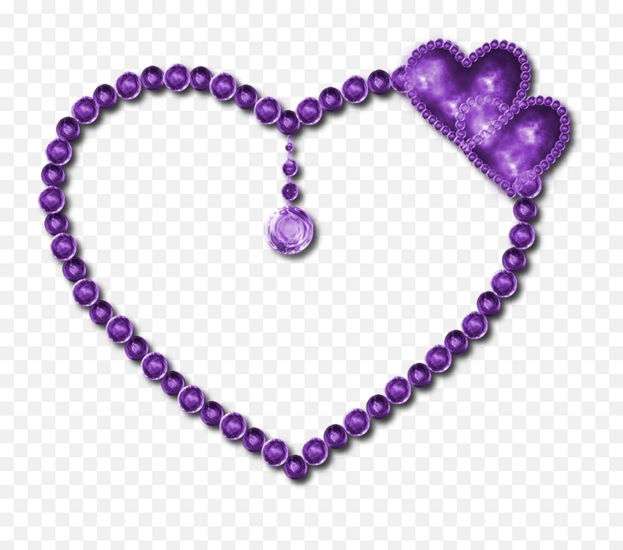 Heart Clipart Purple Heart Purple Transparent Free For - Purple Necklace Clipart Emoji,Purple Heart Emoji Png