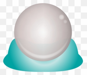 Crystal Ball Divination Clipart - Dot Emoji,Snow Globe And Cookie Emoji
