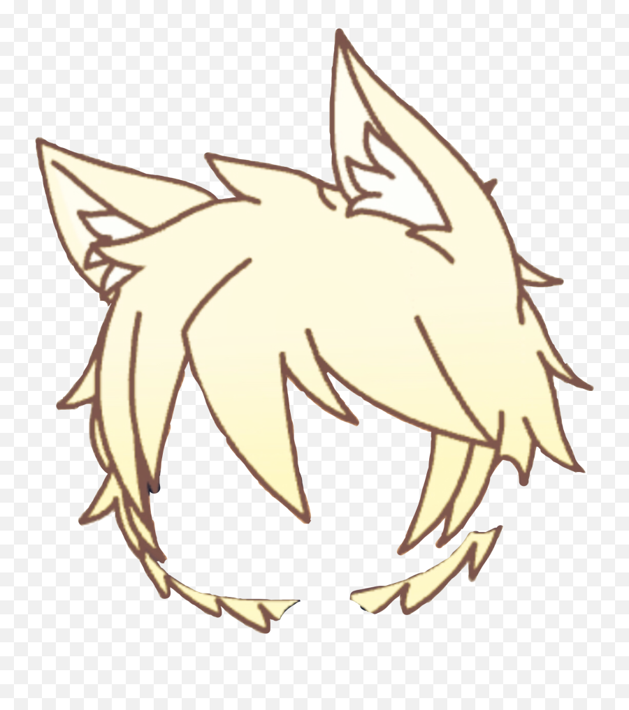 The Most Edited - Gacha Wolf Boy Hair Emoji,Blonde Boy Emoji