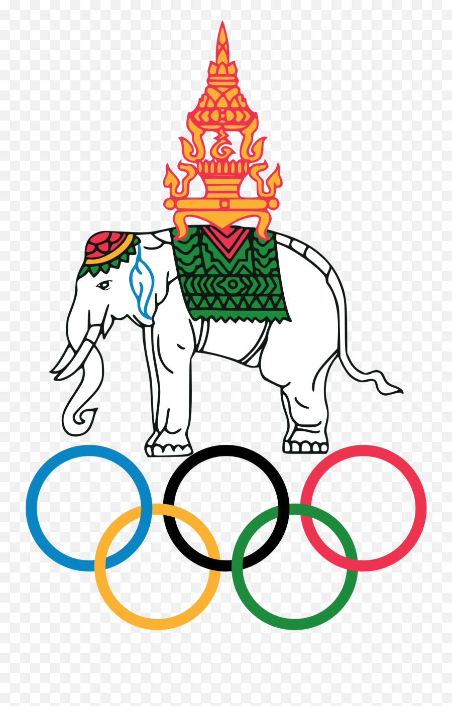 Olympics Clipart Winter Thailand - Thailand Olympic Committee Emoji,Thailand Emoji