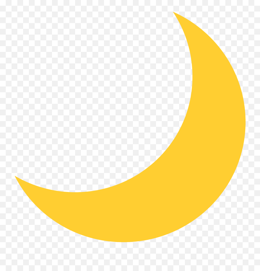 Croissant De Lune Emoji Image Haute Définition Et Unicode - Cartoon Moon Png Transparent,Croissant Emoji