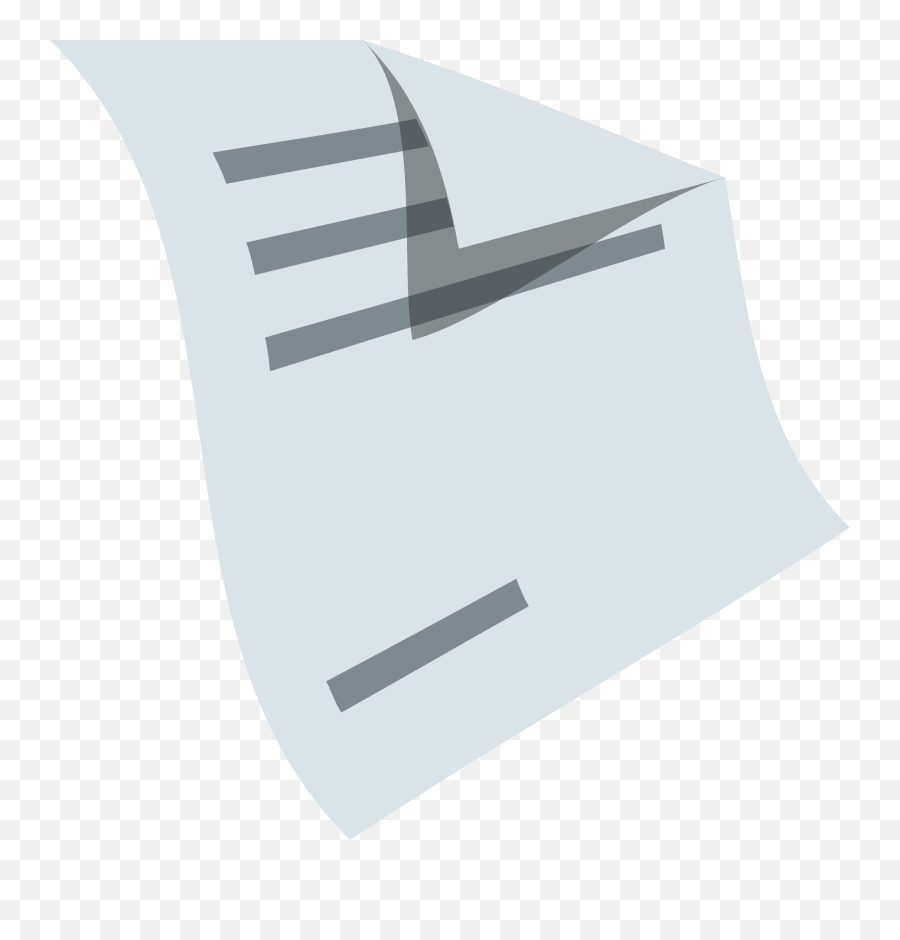 Page Facing Up Id 12886 Emojicouk - Paper,Paper Airplane Emoji