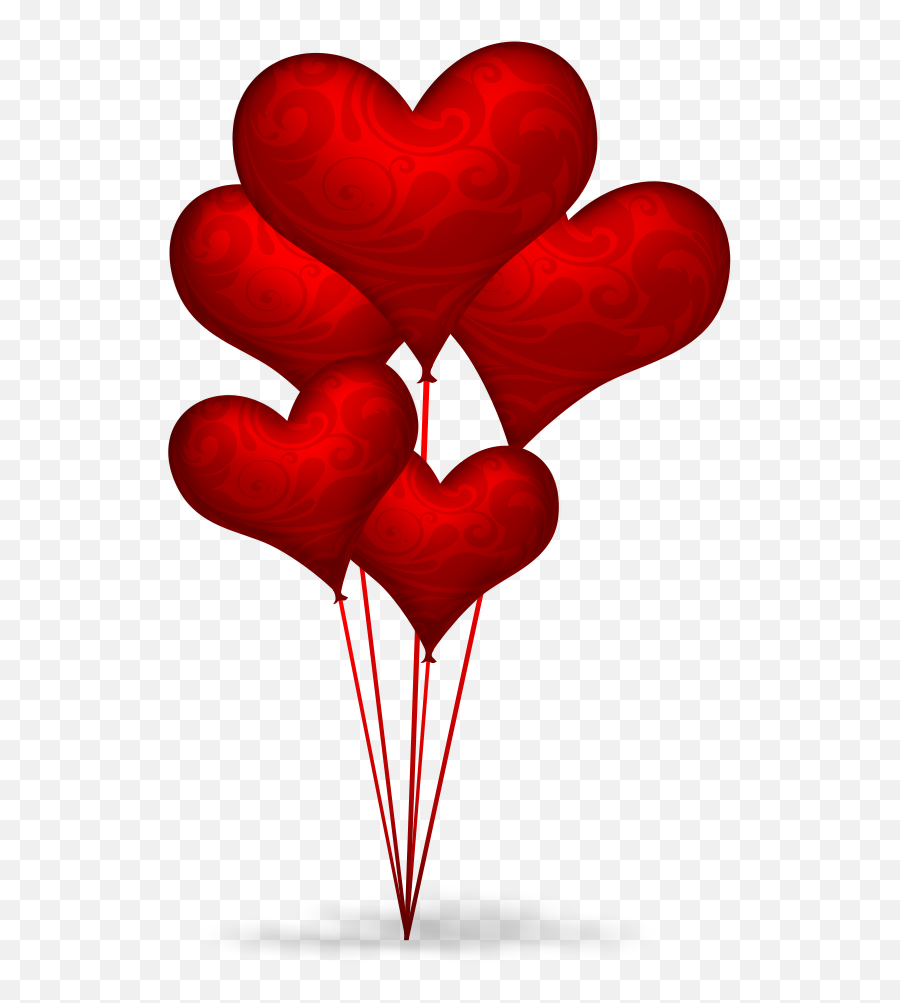 Love Android Mobile Phone Wallpaper - Transparent Background Red Heart Shaped Balloons Emoji,Emoji Wallpaper For Phone