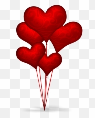Love Android Mobile Phone Wallpaper - Transparent Background Red Heart Shaped Balloons Emoji,Emoji Wallpaper For Phone