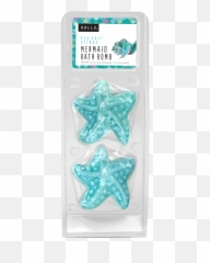 Hallu Mermaid Shell Bath Bomb Sea Salt Citrus Scent 2 Pack Emoji,Diy Emoji Bath Bomb