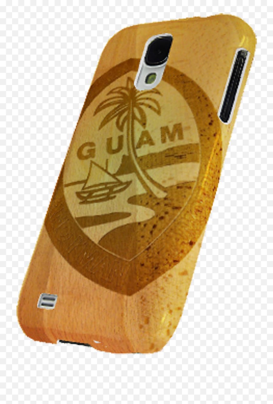 Wood Etched Guam Seal Motif On Samsung Phone Models - Mobile Phone Case Emoji,How To Add Emojis On Samsung Galaxy S4