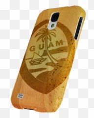 Wood Etched Guam Seal Motif On Samsung Phone Models - Mobile Phone Case Emoji,How To Add Emojis On Samsung Galaxy S4