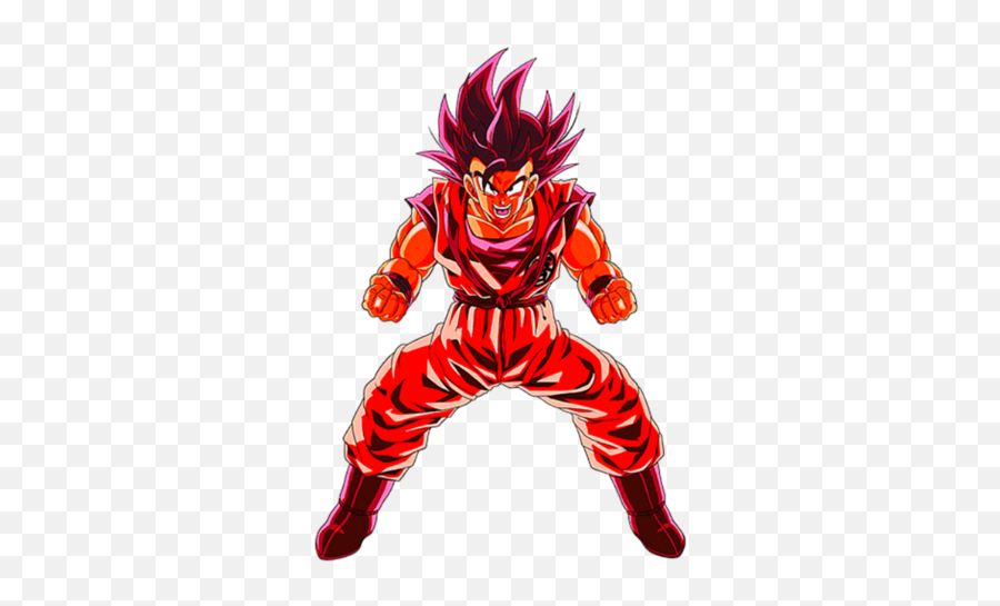 Son Goku - Kaioken Goku Emoji,Kaioken Attack Emoticon