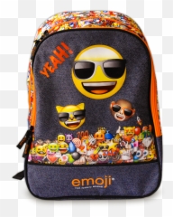 Mochila Emoji - Fictional Character,Emoticon Perdido Con Mochila