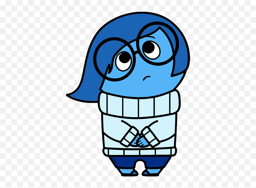 Sadness Clipart Inside Out Sadness Inside Out Png - Sadness Inside Out Vector Emoji,Are There Emojis For The Inside Out Movie Characters