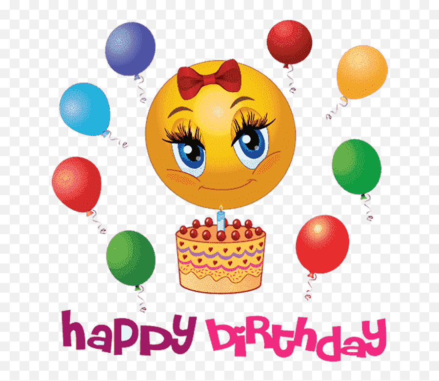 Happy Birthday Smiley - Animated Happy Birthday Emoji,Birthday Emoji