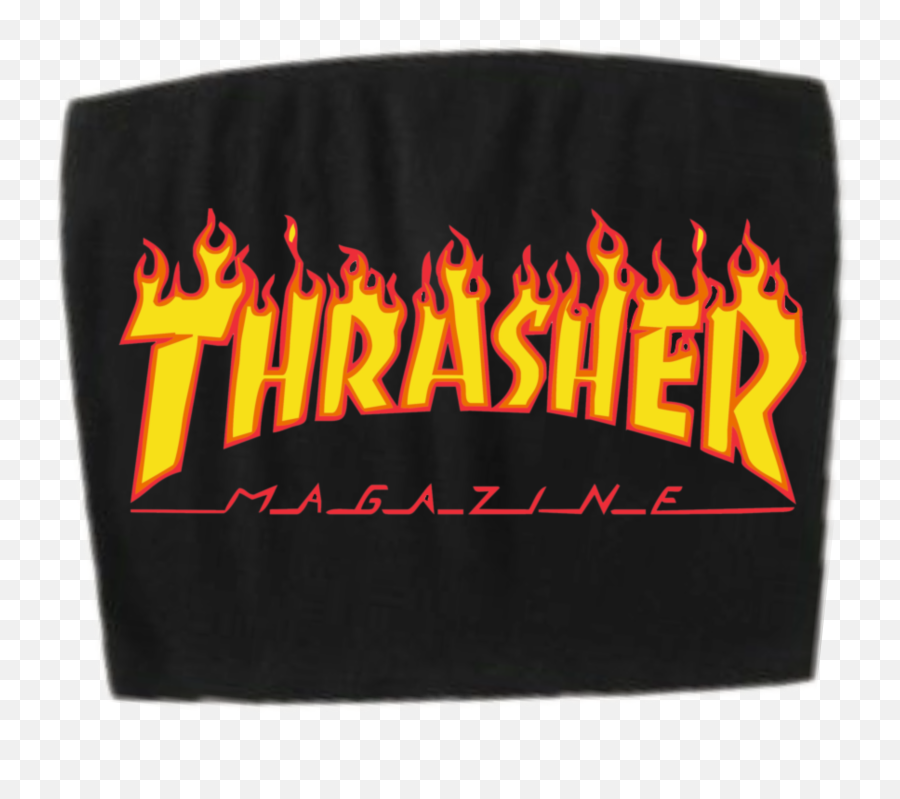 Thrasher Tubetop Sticker - Thrasher Magazine Logo Emoji,Tubetop With Cowboy Emoji