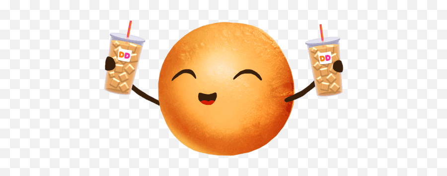 Funny Emoticons Animated Emoticons - Dunkin Gif Emoji,Emoji Donuts