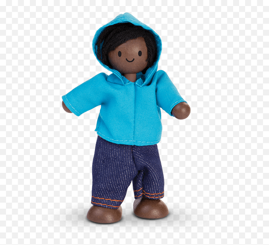 African American Boy - Hoodie Toy Dollhouse Emoji,Emotion Boy Image