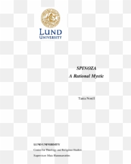Spinoza A Rational Mystic - Lunds Universitet Emoji,Baruch Spinoza Quote: “the More Clearly You Understand Yourself And Your Emotions, The