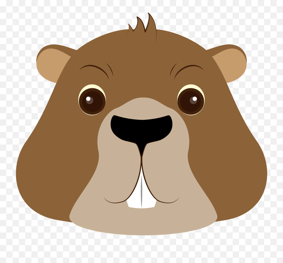 Groundhog Face Clipart - Groundhog Face Clipart Emoji,Ground Hog Woodchuck Emojis