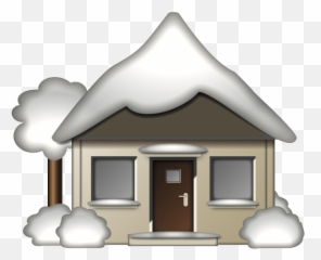 Alamin Ang Mga Ito Cabin Emoji - Snowy House Emoji,House With Emojis On It