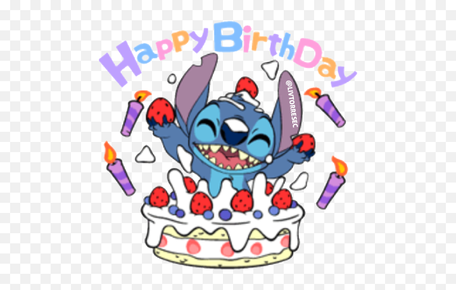 Sticker Maker - Stitch 1 Stitch Happy Birthday Emoji,Disney Emojis Stitch