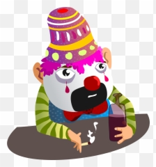 Binky Png - This Is An Image Of A Sad Clown Palhaco Payaso Triste Png Emoji,El Chavo Emoji