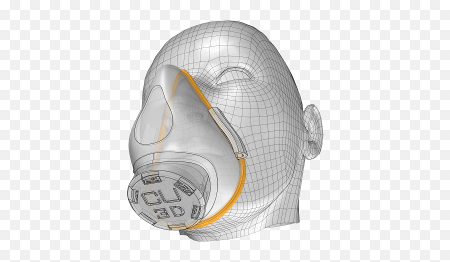 4 Inspiring Engineering Projects During The Covid - 19 3d Printed Mask Cad Emoji,What Does The Upside Down Plain Face Emoticon Mean