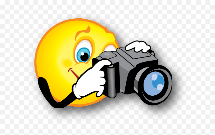 Smiley With Camera Clipart - Full Size Clipart 2149152 Emoji,Facebook Emoticon Camera Icon